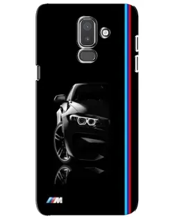Чехол для Samsung Galaxy J8 2018 (J810) с картинкой «Силуэт BMW в темноте»
