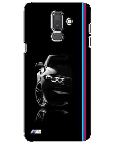 Чехол для Samsung Galaxy J8 2018 (J810) с картинкой «Силуэт BMW в темноте»