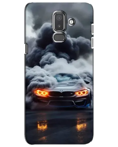 Чехол для Samsung Galaxy J8 2018 (J810) с картинкой «BMW в дыму»