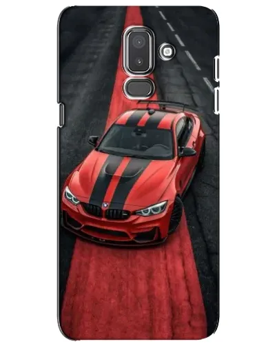 Чехол для Samsung Galaxy J8 2018 (J810) с картинкой «BMW на красной дорожке»