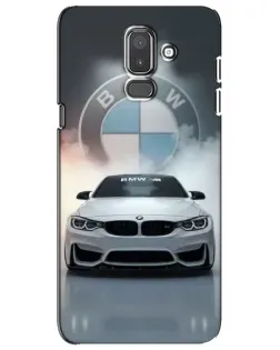Чохол для Samsung Galaxy J8 2018 (J810) з картинкою «BMW в білому диму»