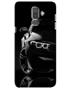 Чохол для Samsung Galaxy J8 2018 (J810) з картинкою «Чорна BMW — профіль»
