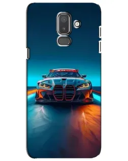 Чохол для Samsung Galaxy J8 2018 (J810) з картинкою «BMW — вогні неону»