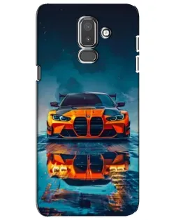 Чохол для Samsung Galaxy J8 2018 (J810) з картинкою «BMW — золота емблема»