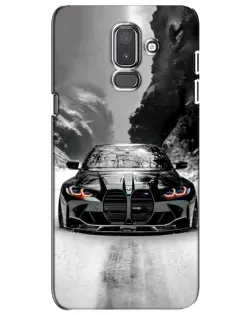 Чохол для Samsung Galaxy J8 2018 (J810) з картинкою «BMW — акварельний дрифт»