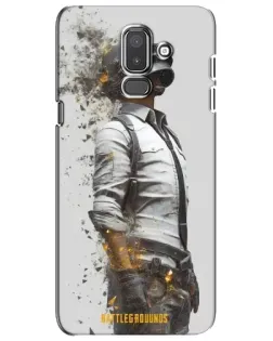 Чехол для Samsung Galaxy J8 2018 (J810) с картинкой «PUBG — боец в пыли»