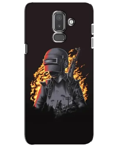 Чехол для Samsung Galaxy J8 2018 (J810) с картинкой «PUBG — огненный силуэт» Чехол для Samsung Galaxy J8 2018 (J810) с картинкой «PUBG — огненный силуэт»