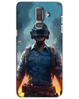 Чехол для Samsung Galaxy J8 2018 (J810) с картинкой «PUBG — реалистичный герой»