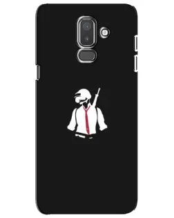 Чехол для Samsung Galaxy J8 2018 (J810) с картинкой «PUBG — силуэт воина»