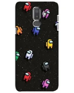 Чехол для Samsung Galaxy J8 2018 (J810) с картинкой «Космический паттерн Among Us»