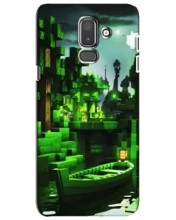 Чехол для Samsung Galaxy J8 2018 (J810) с картинкой «Minecraft лесной пейзаж»