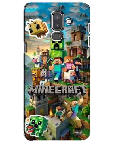 Чехол для Samsung Galaxy J8 2018 (J810) с картинкой «Замок Minecraft»