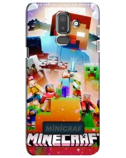 Чехол для Samsung Galaxy J8 2018 (J810) с картинкой «Minecraft герои игры»