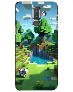 Чехол для Samsung Galaxy J8 2018 (J810) с картинкой «Minecraft летний день»