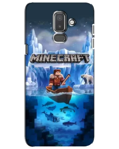 Чехол для Samsung Galaxy J8 2018 (J810) с картинкой «Minecraft ледяной мир»