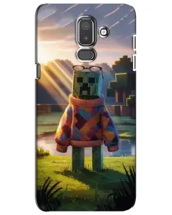 Чехол для Samsung Galaxy J8 2018 (J810) с картинкой «Крипер в свитере»