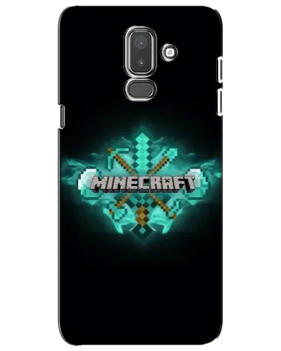 Чехол для Samsung Galaxy J8 2018 (J810) с картинкой «Minecraft Diamond лого»