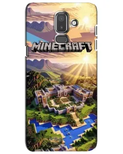 Чехол для Samsung Galaxy J8 2018 (J810) с картинкой «Minecraft панорама»