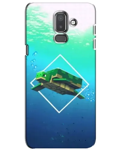 Чехол для Samsung Galaxy J8 2018 (J810) с картинкой «Черепаха Minecraft»