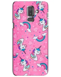 Чехол для Samsung Galaxy J8 2018 (J810) с картинкой «Unicorn паттерн розовый» Чехол для Samsung Galaxy J8 2018 (J810) с картинкой «Unicorn паттерн розовый»