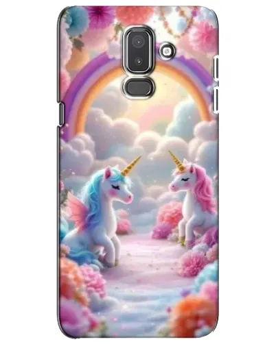 Чохол для Samsung Galaxy J8 2018 (J810) з картинкою «Веселка і єдинороги» Чохол для Samsung Galaxy J8 2018 (J810) з картинкою «Веселка і єдинороги»