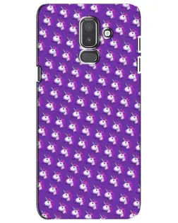 Чохол для Samsung Galaxy J8 2018 (J810) з картинкою «Єдинороги на фіолетовому»