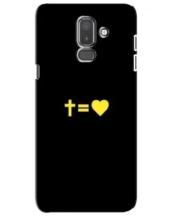 Чохол для Samsung Galaxy J8 2018 (J810) з картинкою «Серце та Хрест»