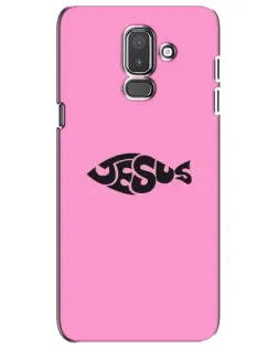 Чохол для Samsung Galaxy J8 2018 (J810) з картинкою «Рожевий символ Jesus»