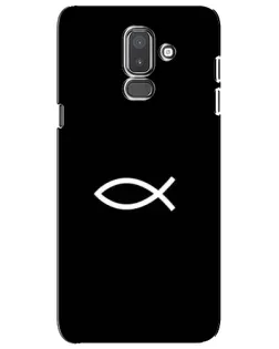 Чехол для Samsung Galaxy J8 2018 (J810) с картинкой «Символ рыбы Jesus»