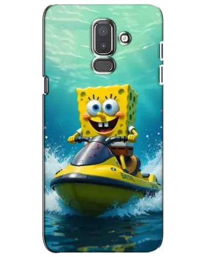 Чехол для Samsung Galaxy J8 2018 (J810) с картинкой «Спанч Боб на гидроцикле»
