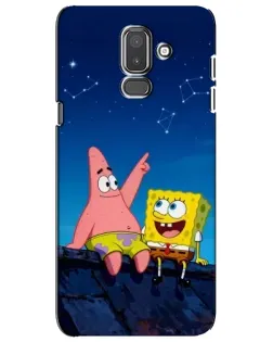 Чехол для Samsung Galaxy J8 2018 (J810) с картинкой «Губка Боб и Патрик ночью» Чехол для Samsung Galaxy J8 2018 (J810) с картинкой «Губка Боб и Патрик ночью»