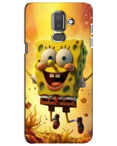 Чехол для Samsung Galaxy J8 2018 (J810) с картинкой «Губка Боб прыгает»