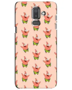 Чехол для Samsung Galaxy J8 2018 (J810) с картинкой «Патрик Стар паттерн»