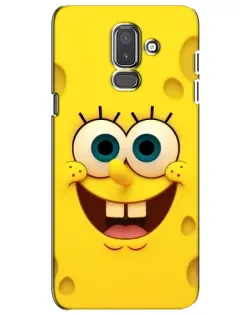 Чехол для Samsung Galaxy J8 2018 (J810) с картинкой «Губка Боб улыбка»