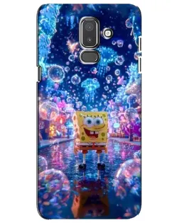 Чехол для Samsung Galaxy J8 2018 (J810) с картинкой «Неоновый океан»