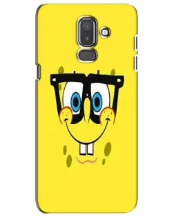 Чехол для Samsung Galaxy J8 2018 (J810) с картинкой «Минималистичный Спанч Боб»