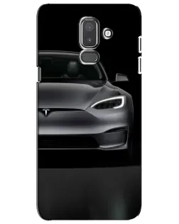 Чехол для Samsung Galaxy J8 2018 (J810) с картинкой «Tesla Model S Look»