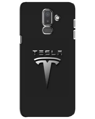 Чехол для Samsung Galaxy J8 2018 (J810) с картинкой «Стальной логотип Tesla» Чехол для Samsung Galaxy J8 2018 (J810) с картинкой «Стальной логотип Tesla»