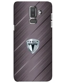 Чехол для Samsung Galaxy J8 2018 (J810) с картинкой «Металлическая текстура Tesla»