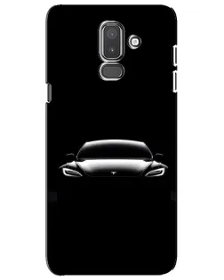 Чехол для Samsung Galaxy J8 2018 (J810) с картинкой «Фары Tesla Night»