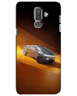 Чехол для Samsung Galaxy J8 2018 (J810) с картинкой «Cybertruck в пустыне»