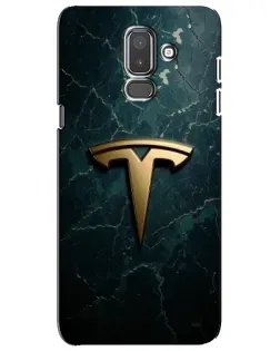 Чехол для Samsung Galaxy J8 2018 (J810) с картинкой «Мраморная Tesla Gold»