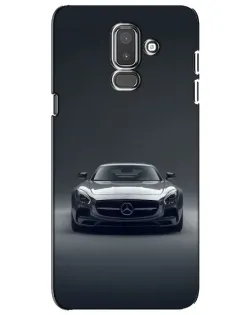 Чехол для Samsung Galaxy J8 2018 (J810) с картинкой «Mercedes на черном»
