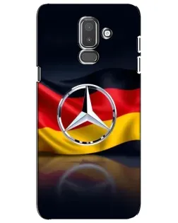 Чехол для Samsung Galaxy J8 2018 (J810) с картинкой «Mercedes — флаг Германии»