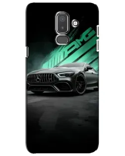 Чехол для Samsung Galaxy J8 2018 (J810) с картинкой «Темный Mercedes AMG»