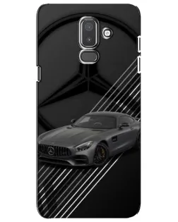 Чехол для Samsung Galaxy J8 2018 (J810) с картинкой «Mercedes AMG — графика»