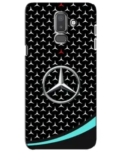 Чехол для Samsung Galaxy J8 2018 (J810) с картинкой «Mercedes — бирюзовый акцент»