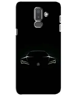 Чохол для Samsung Galaxy J8 2018 (J810) з картинкою «Mercedes — силует авто»