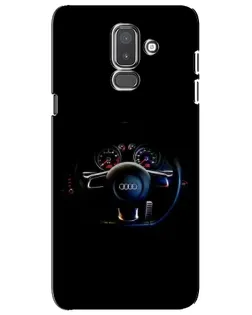 Чехол для Samsung Galaxy J8 2018 (J810) с картинкой «Салон Audi — руль»