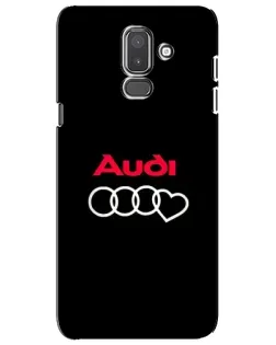 Чехол для Samsung Galaxy J8 2018 (J810) с картинкой «Логотип Audi Heart»